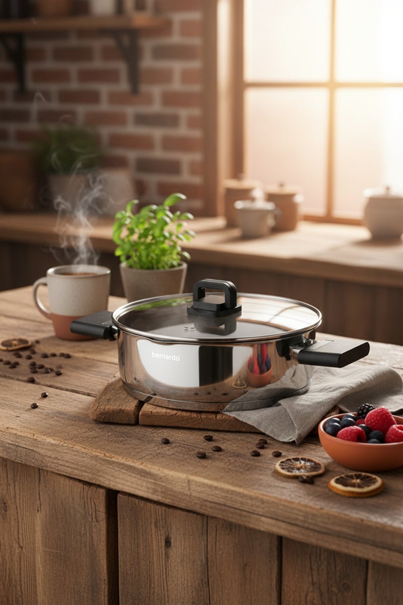 Bernardo Stella 8 Piece Steel Cookware Set (Made in Turkey) - Image 2
